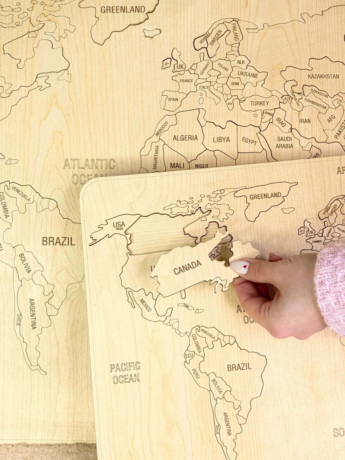 World Map Puzzle | 76 pieces