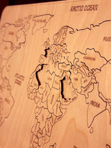 World Map Puzzle | 76 pieces